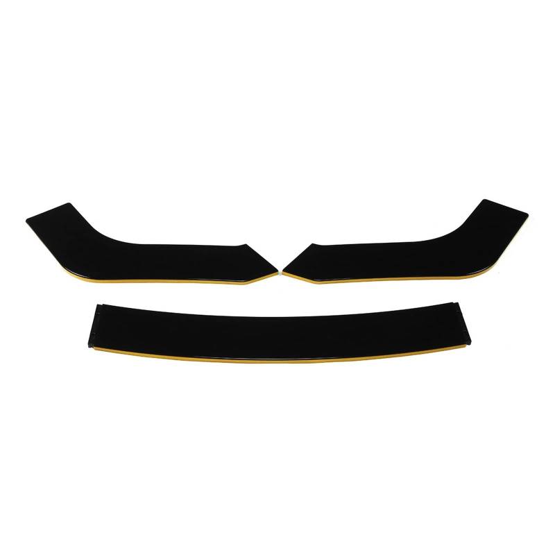 OGONGXM 3Pcs Universal Auto Front Stoßstange Splitter Lip Body Kit Diffusor Kompatibel for Audi A3 A4 A5 TT RS RS3 RS4 RS5 for VW Golf 6 Golf 7(Yellow Frame) von OGONGXM
