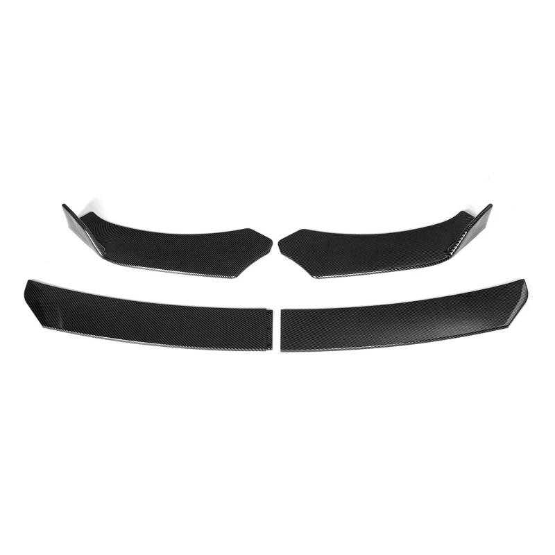 OGONGXM 4 STÜCKE Auto Vorderen Stoßfänger Lippe Diffusor Kinn Body Kits Spoiler Splitter Kompatibel for Audi A3 A4 A5 A6 A7 A7 A8 Q3 Q5 Q7 RS5 RS6 RS7 S3 S4 TT(CF Look) von OGONGXM