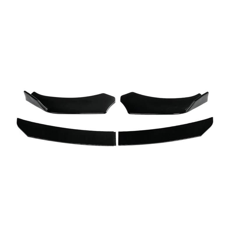 OGONGXM 4 STÜCKE Auto Vorderen Stoßfänger Lippe Diffusor Kinn Body Kits Spoiler Splitter Kompatibel for Audi A3 A4 A5 A6 A7 A7 A8 Q3 Q5 Q7 RS5 RS6 RS7 S3 S4 TT(Glossy black1) von OGONGXM
