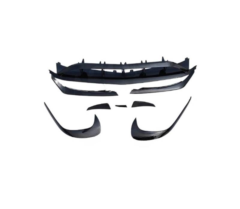 OGONGXM 8 PCS 10 PCS Frontspoilerlippensplitter Kompatibel for Benz A-Klasse W176 A200 A250 A45 AMG Seitenstoßstangenleisten Spoiler 2016-2019 Auto-Styling(ABS Gloss Black 8PCS) von OGONGXM