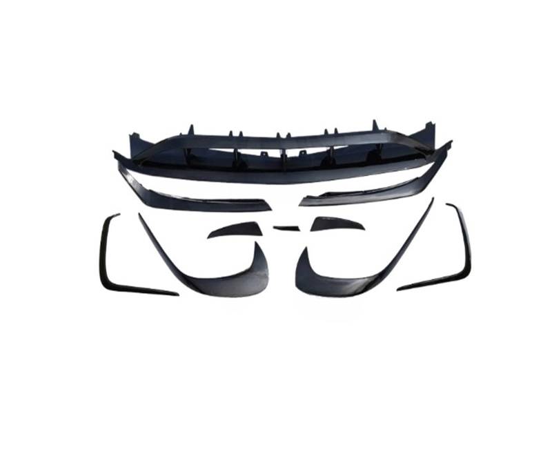 OGONGXM 8 PCS 10 PCS Frontspoilerlippensplitter Kompatibel for Benz A-Klasse W176 A200 A250 A45 AMG Seitenstoßstangenleisten Spoiler 2016-2019 Auto-Styling(ABS Gloss Black10PCS) von OGONGXM