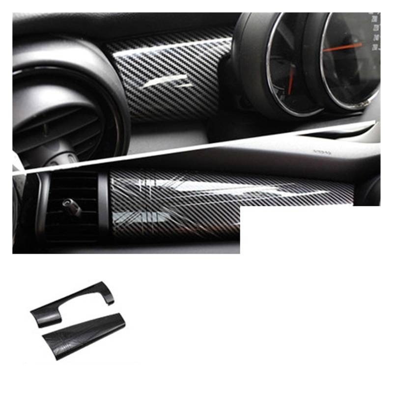 OGONGXM Auto Center Console Panel Instrument Dekorative Abdeckung Auto Aufkleber Kompatibel for MINI ONE Cooper F55 F56 F57 Zubehör Interior Styling(Carbon Fiber Pattern) von OGONGXM