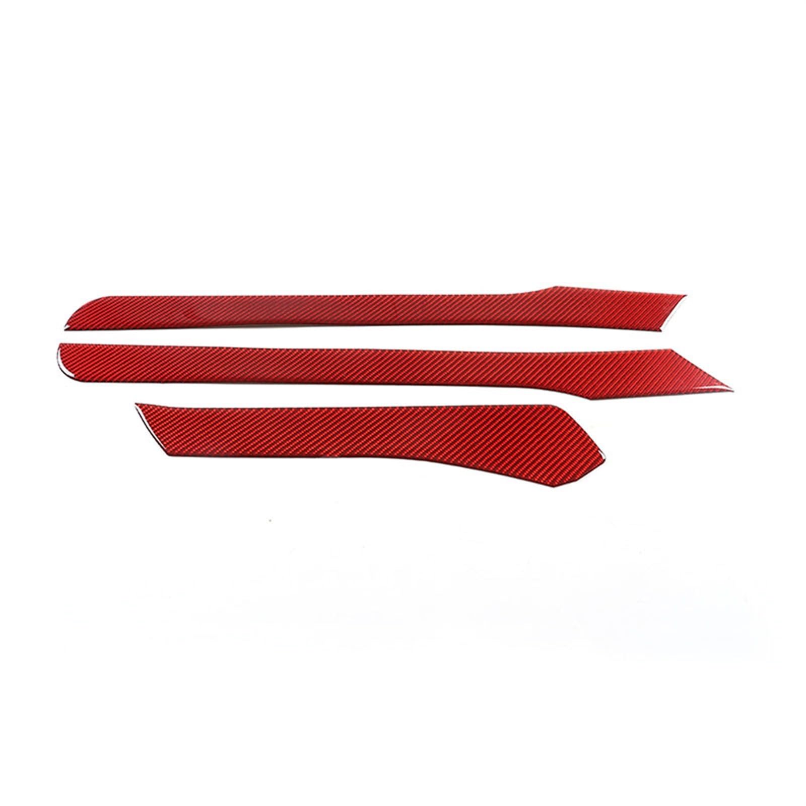OGONGXM Auto-Center-Control-Gangschaltung Seitenverkleidung Aufkleber Dekorationsabdeckung Kompatibel for Mazda MX-5 2016-2023 Weiche Kohlefaser Autozubehör(Red) von OGONGXM