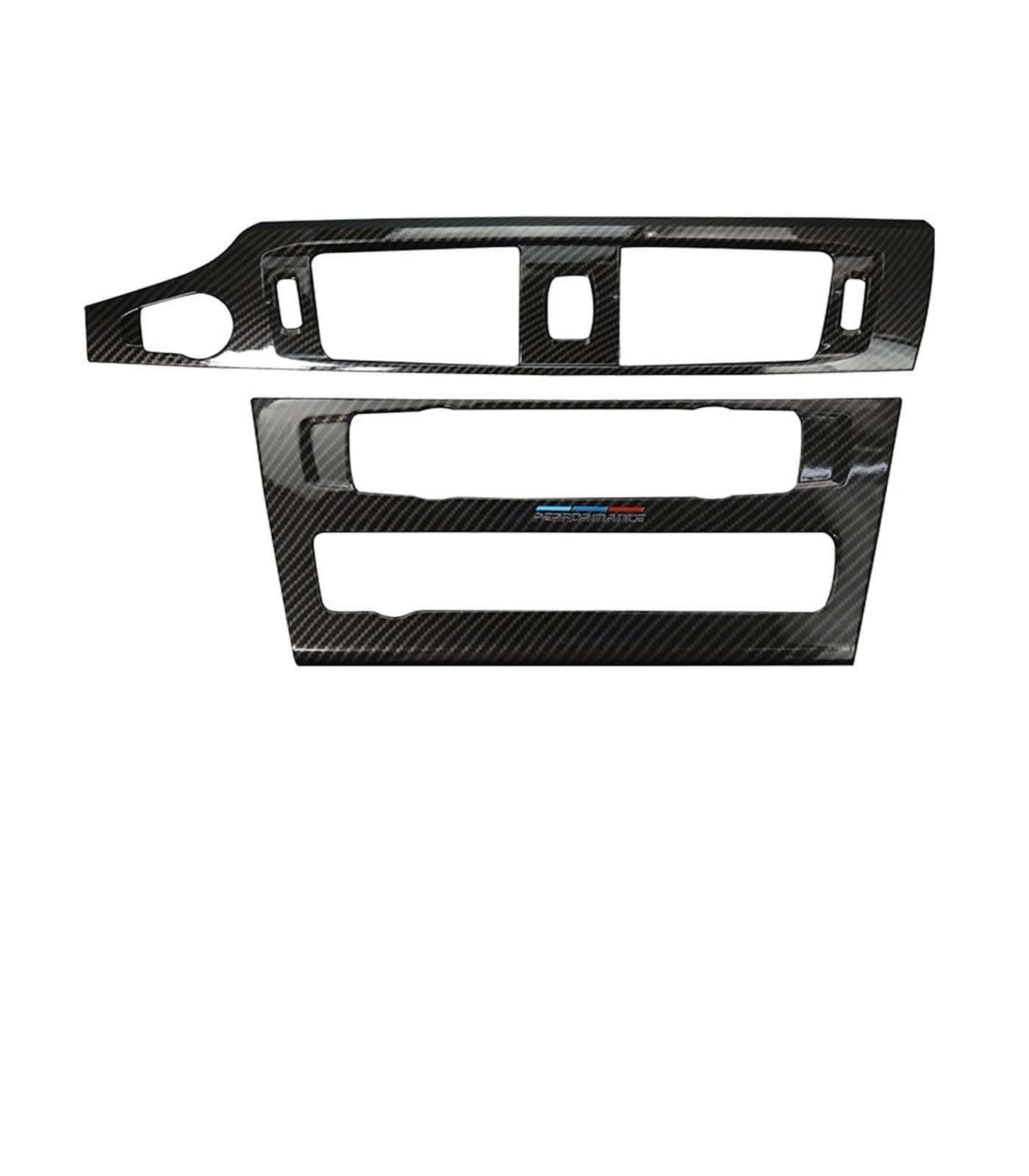 OGONGXM Auto-Klimaanlage CD Motor Start Stop Warnleuchten Schalter Knopf Rahmen Abdeckung Aufkleber Trim Kompatibel for BMW X3 F25 X4 F26 2011-2017(B Model) von OGONGXM
