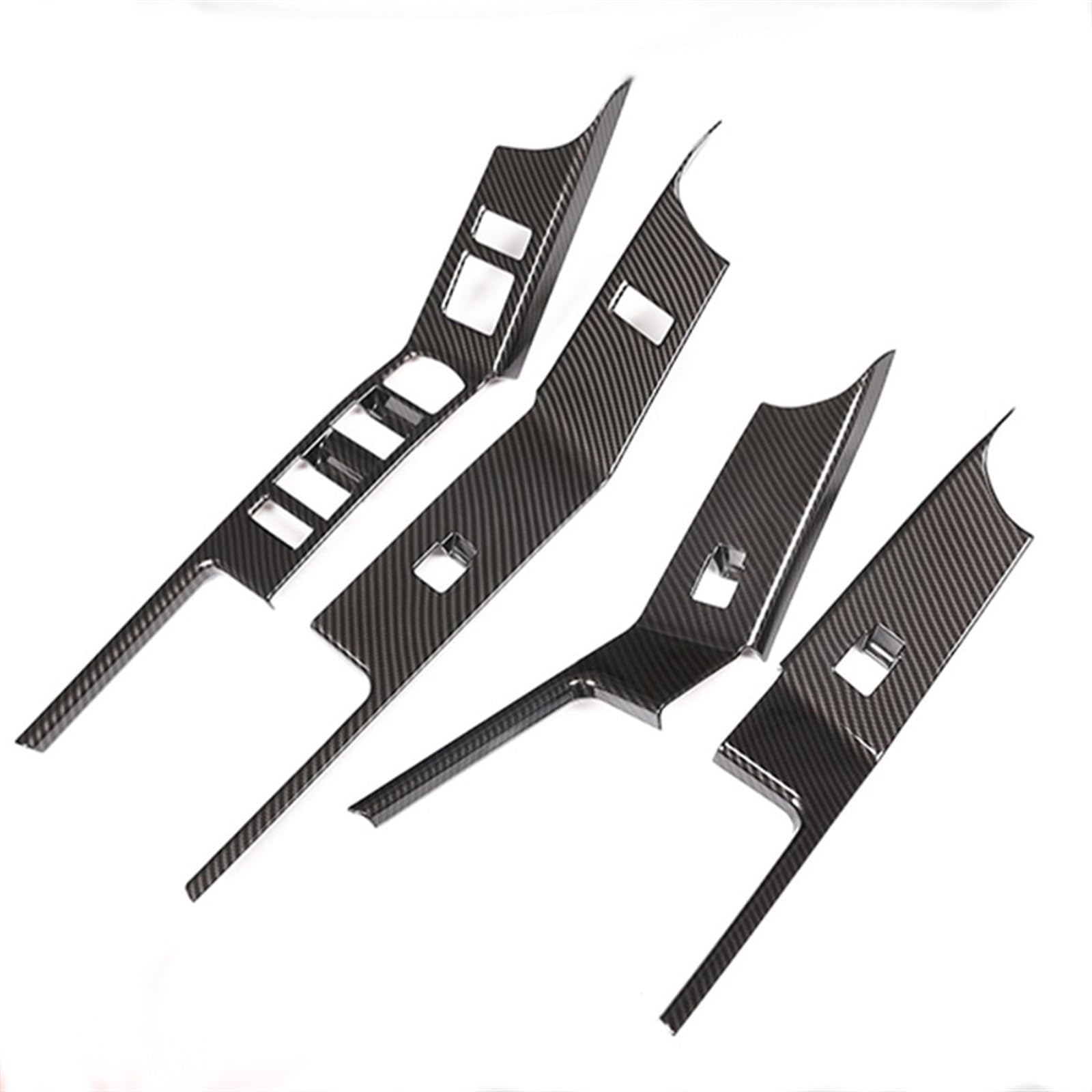 OGONGXM Autofensterglas-Lift-Aufkleber, Knopf, Innendekoration, Zubehör, Türarmlehnenabdeckung, kompatibel mit Land Range Rover Velar L560(Black) von OGONGXM