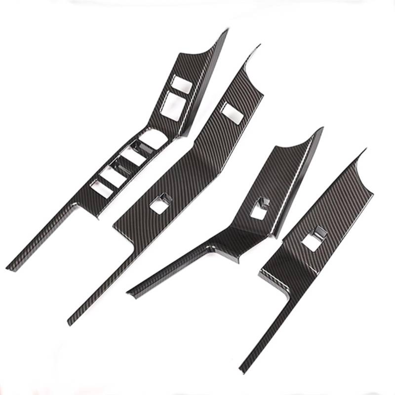 OGONGXM Autofensterglas-Lift-Aufkleber, Knopf, Innendekoration, Zubehör, Türarmlehnenabdeckung, kompatibel mit Land Range Rover Velar L560(Black) von OGONGXM