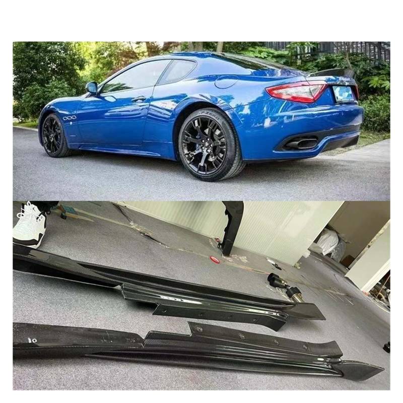 OGONGXM Carbon Fiber FRP Seite Röcke Seite Kotflügel Kompatibel for Maserati GT GTS Auto Körper Kit(CF) von OGONGXM