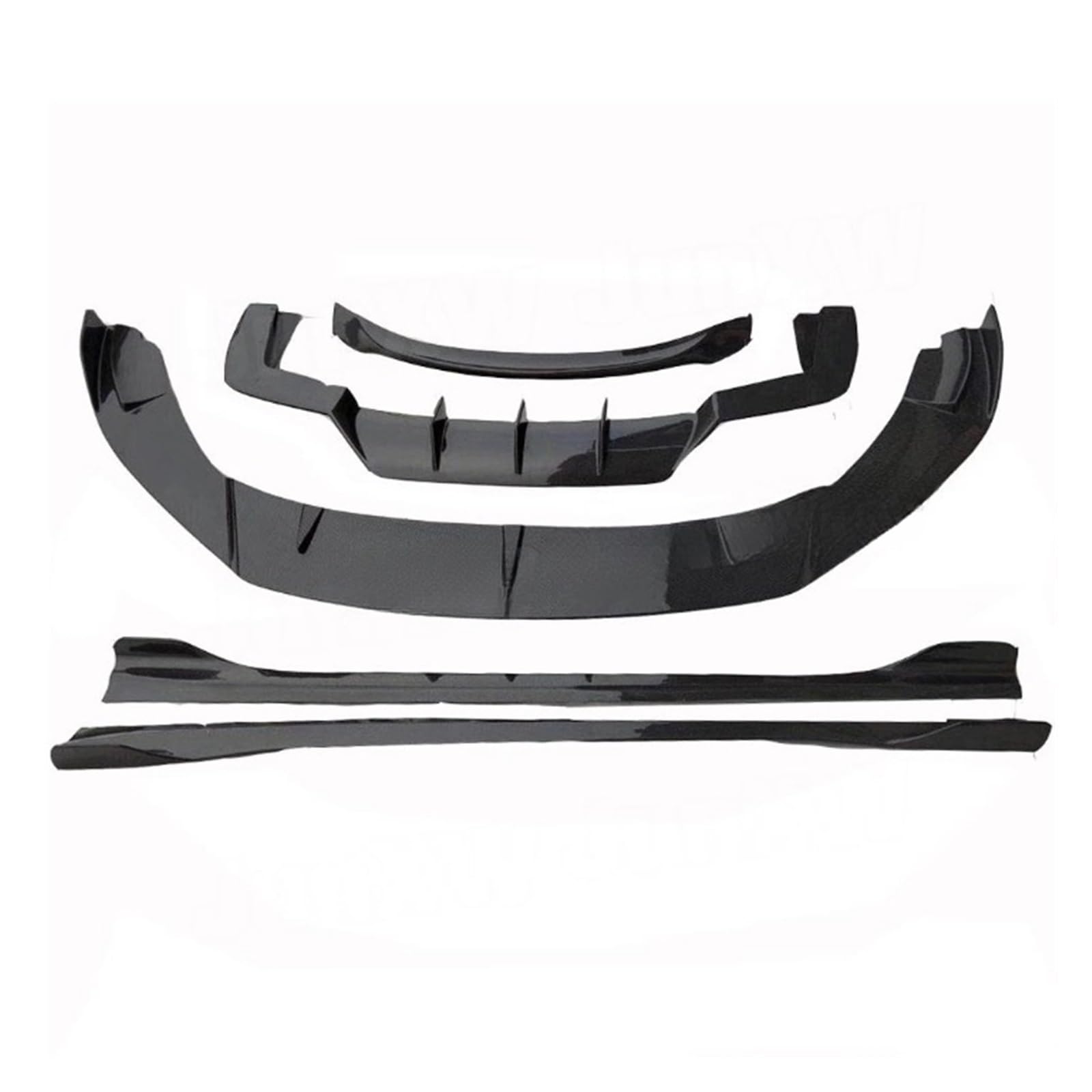OGONGXM Front Kinn Schaufel Hecklippe Diffusor Spoiler Seitenschweller Kompatibel for Maserati Ghibli 2018-2019 Carbon Fiber Body Kits Auto Stoßstange Schutz(Carbon Fiber) von OGONGXM