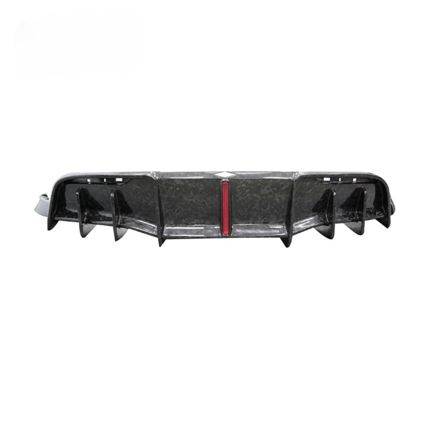 OGONGXM Heckdiffusor im AD-Stil aus trockener Kohlefaser mit LED, kompatibel for Tesla Model Y 2021 2022 2023, Auto-Bodykit-Zubehör, Heckstoßstangenlippe(Froged Carbon) von OGONGXM
