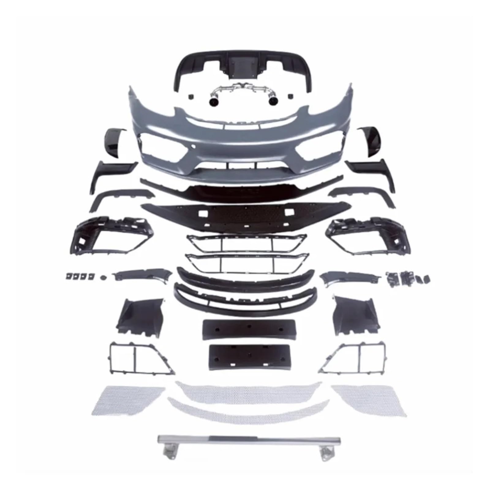 OGONGXM Karosserie-Kit for die vordere Stoßstange, Hecklippe, seitliche Lüftungsschlitze, kompatibel mit modifiziertem Porsche 718 Cayman GT4RS OGONGXM Karosserie-Kit for die vordere Stoßstange, Hecklippe, seitliche Lüftungsschlitze, kompatibel mit modifiziertem Porsche 718 Cayman GT4RS von OGONGXM