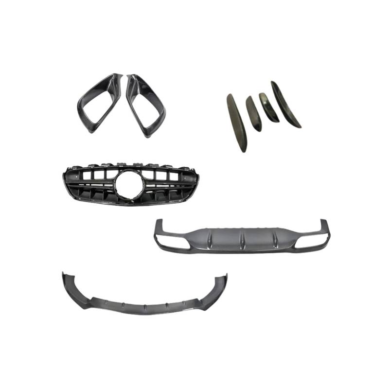 OGONGXM Kompatibel for 2014–2020. Kompatibel for die Modifikation der Mercedes-Benz E-Klasse E63. Umschließt den Spoiler unter der Frontstoßstange des W213 aus echter Kohlefaser.(Carbon Fibre) von OGONGXM