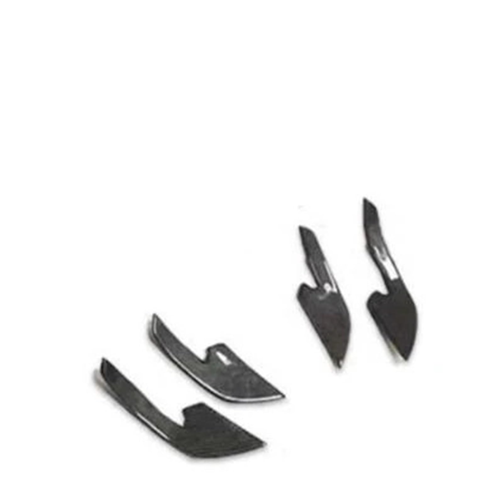OGONGXM Kompatibel for Audi A7 S7 RS7 2011 2012 2013 2014 2015 Carbon Fiber Front Bumper Diffusor Lip Spoiler Autozubehör(4 PCS) von OGONGXM