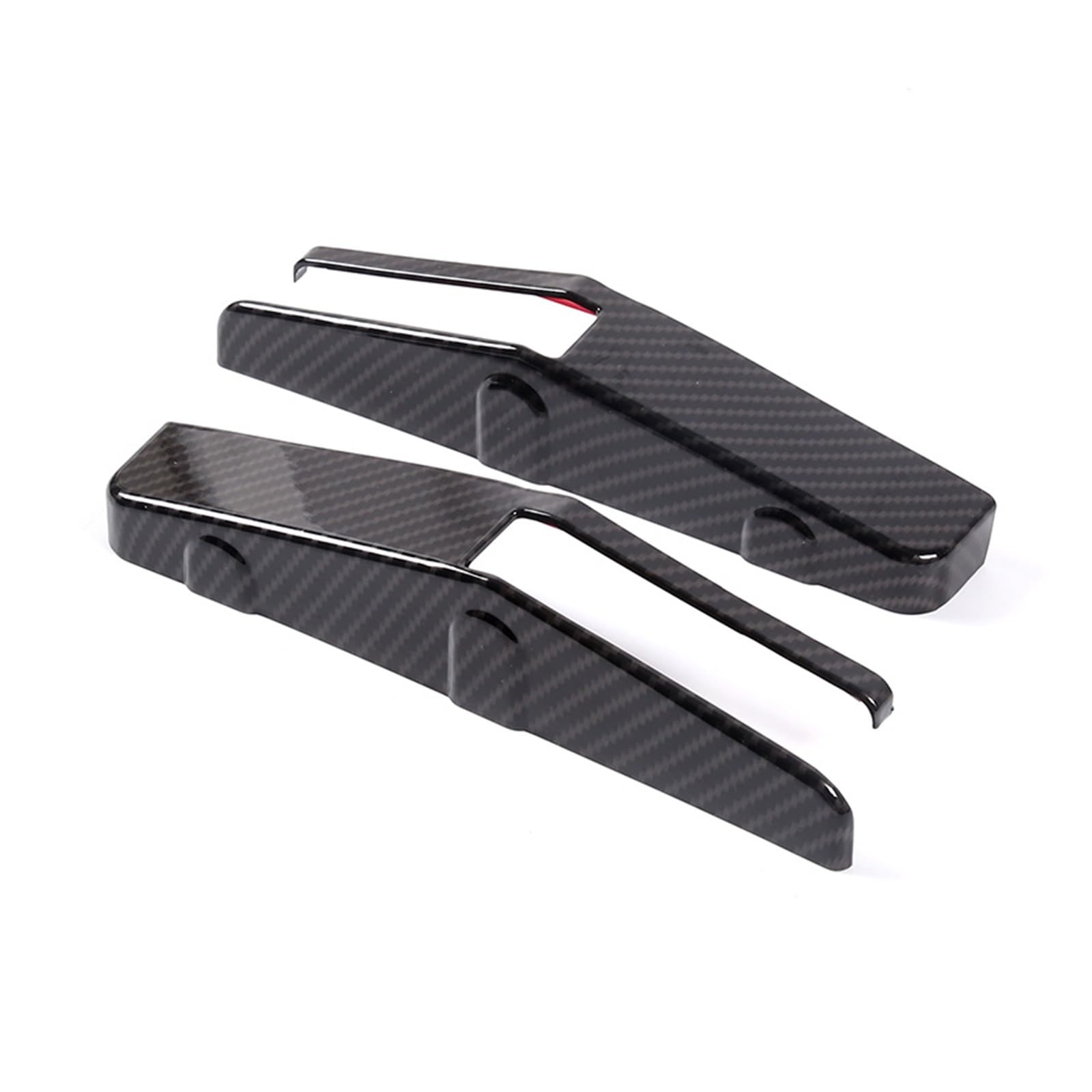 OGONGXM Kompatibel for Corvette C8 Stingray Z51 Z06 2020–2023, ABS, Rot, Auto-Nottürschlossschalter, Abdeckung, Zieraufkleber, Autozubehör(Carbon Fiber) von OGONGXM