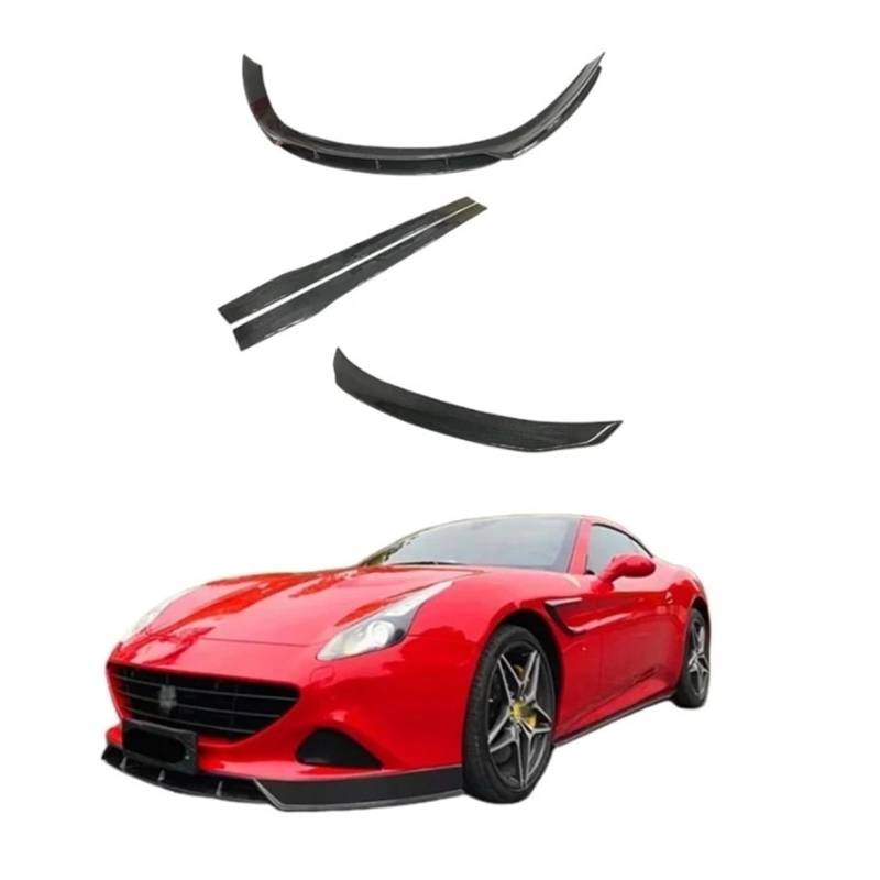 OGONGXM Kompatibel for Ferrari California Carbon Fiber Front Lip Seite Rock Heckdiffusor Heckspoiler Flügel 2015-2017(A set1) von OGONGXM