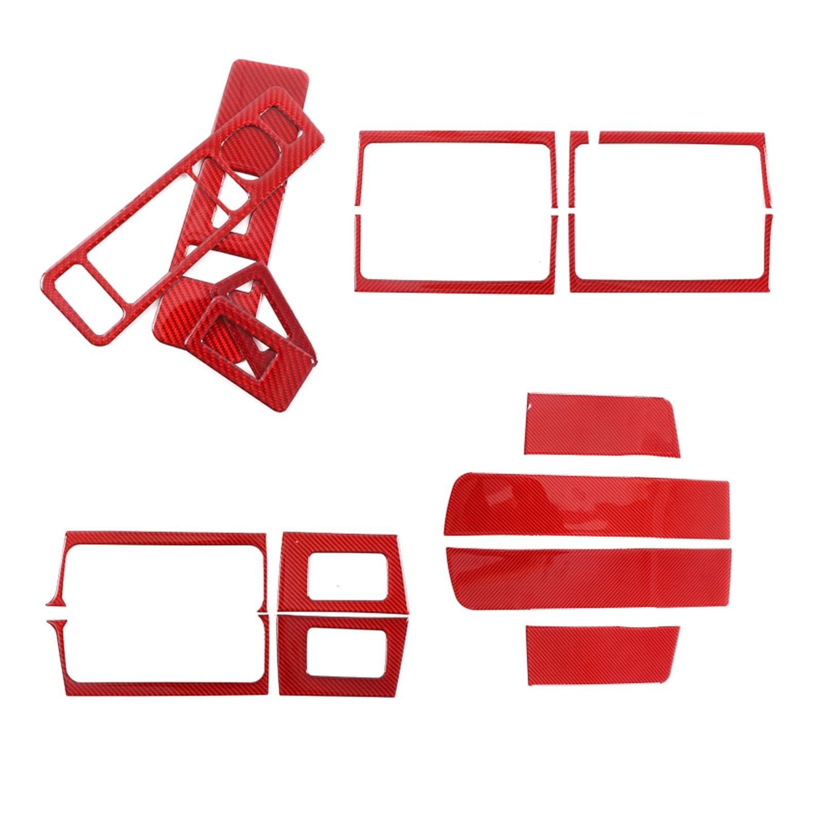 OGONGXM Kompatibel for Hummer H2 2003–2007, weiche Kohlefaser, rotes Autoglas, Lift-Schalttafelabdeckung, Zieraufkleber, Autozubehör, Innenraum OGONGXM Kompatibel for Hummer H2 2003–2007, weiche Kohlefaser, rotes Autoglas, Lift-Schalttafelabdeckung, Zieraufkleber, Autozubehör, Innenraum von OGONGXM