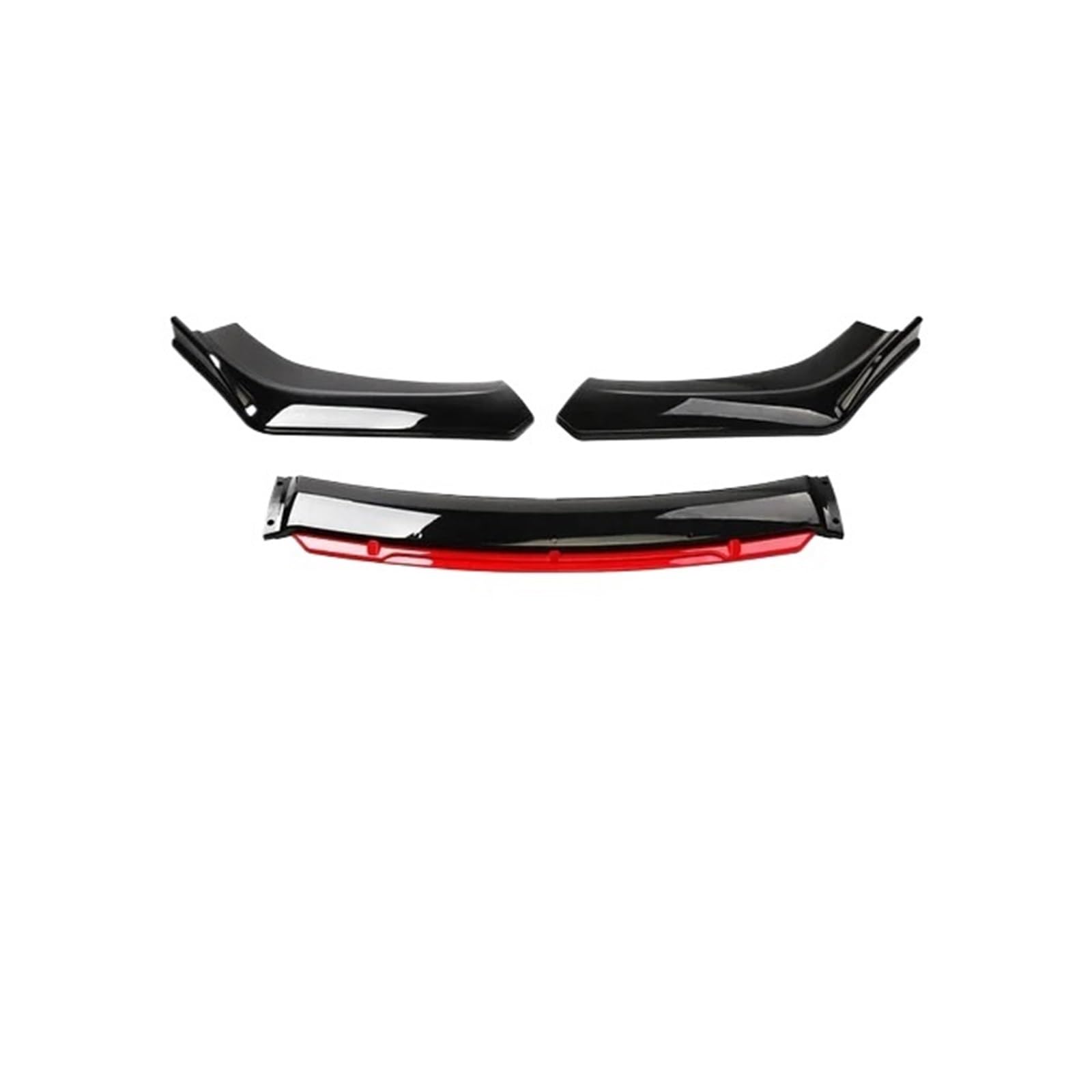 OGONGXM Kompatibel for Hyundai Sonata 2015 16 2017 Frontstoßstange Lippe Kinn Spoiler Splitter Diffusor Bodykit Auto Externes Tuning Upgrade Zubehör(Black Red) von OGONGXM