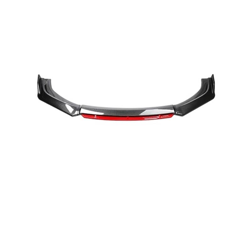OGONGXM Kompatibel for Hyundai Sonata 2015 16 2017 Frontstoßstange Lippe Kinn Spoiler Splitter Diffusor Bodykit Auto Externes Tuning Upgrade Zubehör(Carbon Red) von OGONGXM