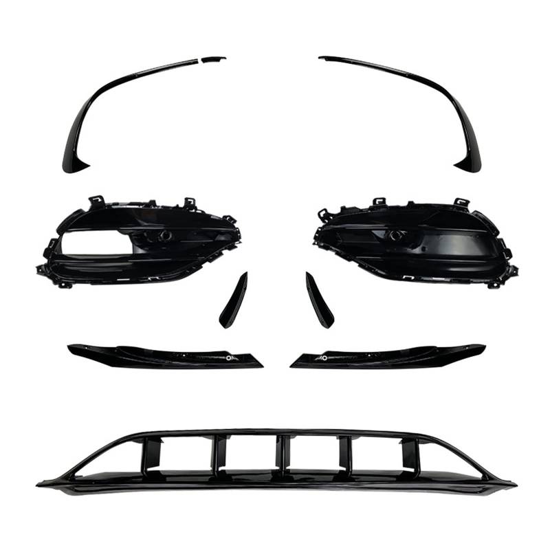 OGONGXM Kompatibel for Mercedes Benz A-Klasse W176 2016–2018 A45 AMG Frontspoiler Spoiler Frontlippe Unterer Kühlergrill von OGONGXM