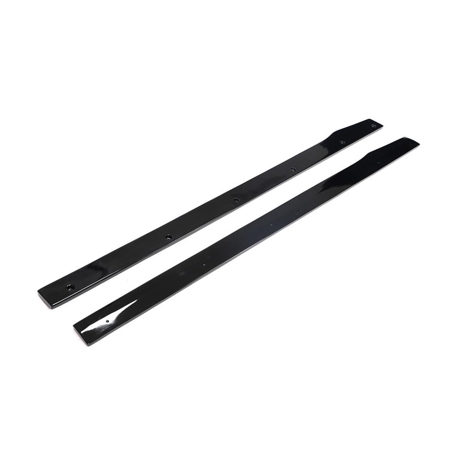 OGONGXM Kompatibel for Mercedes-Benz C-Klasse W205 C63 AMG Coupé 2015–2017, geschmiedeter Kohlenstoff/Kohlefaser/GFK, Auto-Seitenschweller, Schürzen, Lippenverlängerungen(Glossy Black FRP) von OGONGXM