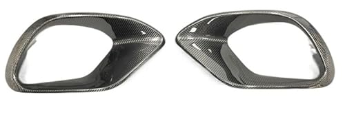 OGONGXM Kompatibel for Mercedes Benz CLA W118 C118 AMG CLA35 CLA45 2020–2022, echte Kohlefaser-Stoßfänger, Front-Nebelscheinwerfer, Lüftungsschlitz-Abdeckung(Real Carbon Fiber) von OGONGXM