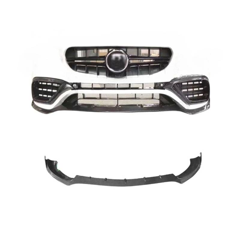 OGONGXM Kompatibel for Mercedes Benz E-Klasse W213 E63 AMG 2017–2019, Carbonfaser/FRP, Frontlippe, Kinnsplitter, Spoiler(CF Variant Bumper) von OGONGXM