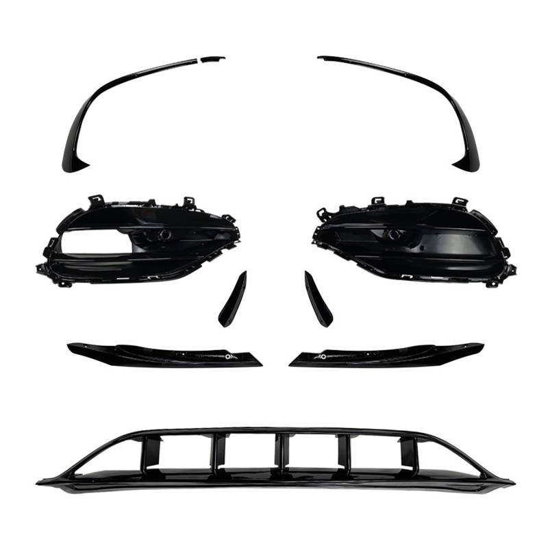 OGONGXM Kompatibel for Mercedes Benz W176 A200 A250 A45 AMG Schrägheck Sport 2016~2018 Auto Frontstoßstange Lip Spoiler Splitter Canards Vents Abdeckung von OGONGXM