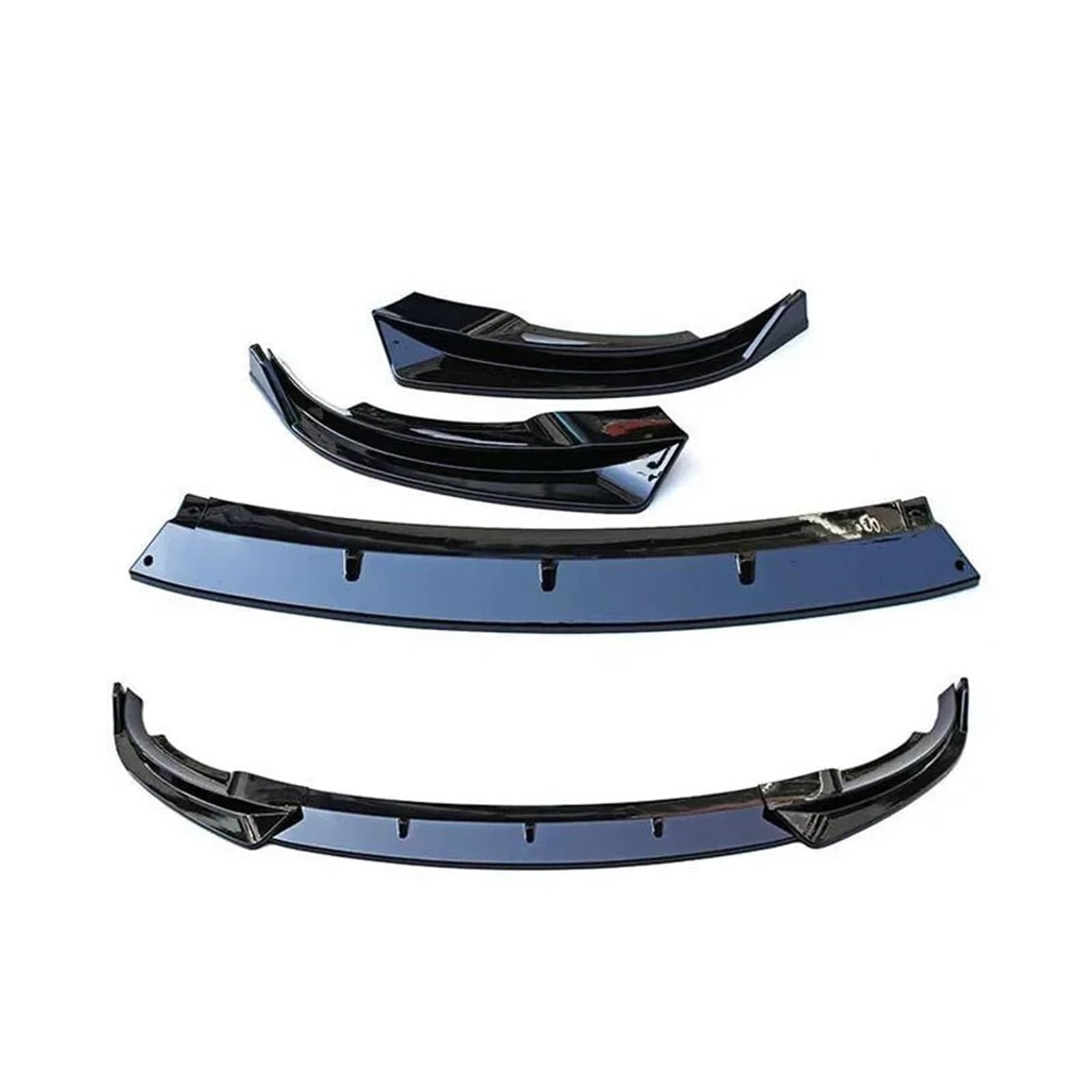 OGONGXM Kompatibel for Tesla Model Y 2021 2022 2023 Frontstoßstange Lippe Kinn Diffusor Body Kit Spoiler Deflektor Tuning Zubehör ABS Glanz Schwarz(Gloss Black1) von OGONGXM