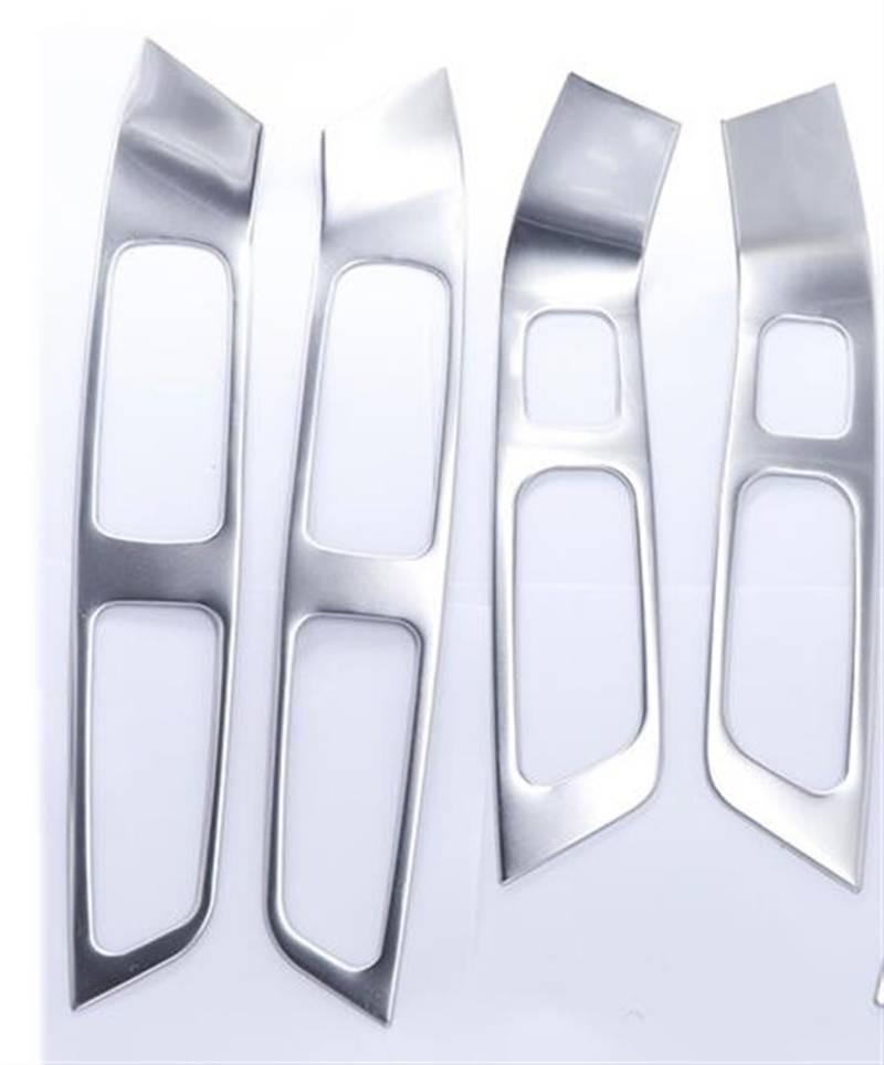 OGONGXM Kompatibel for Volvo XC60 S60 V60, Edelstahl-Innentür-Armlehne, Fensterheber-Tastenabdeckung, Innenverkleidung, 7-TLG./4-TLG., Auto-Styling, 2010–2017(4PCS) von OGONGXM