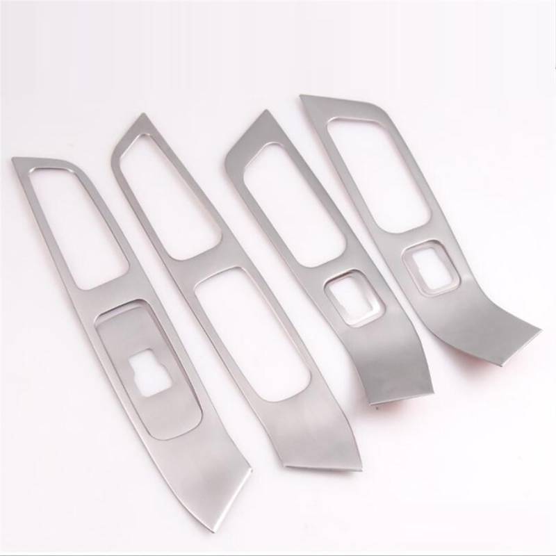 OGONGXM Kompatibel for Volvo XC60 S60 V60, Edelstahl-Innentür-Armlehne, Fensterheber-Tastenabdeckung, Innenverkleidung, 7-TLG./4-TLG., Auto-Styling, 2010–2017(7PCS) von OGONGXM