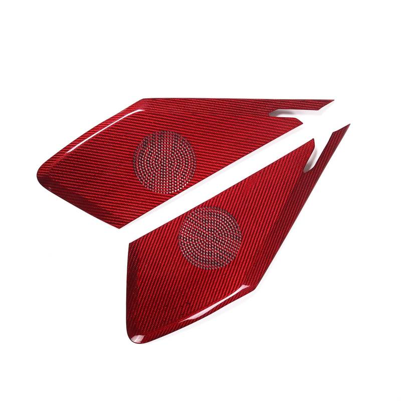OGONGXM Kompatibel mit Corvette C8 Stingray Z51 Z06 2020–2024, echte Kohlefaser, Autotür, Big Horn-Netzabdeckung, Zieraufkleber, Autozubehör(Style B-1) von OGONGXM