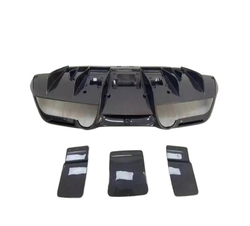 OGONGXM Kompatibel mit Ferrari F8 2019–2023, echte Kohlefaser, Auto-Stoßstange, Frontlippe, Heckdiffusor, Spoiler, Seitenschweller, komplettes Bodykit(Rear Diffuser) von OGONGXM