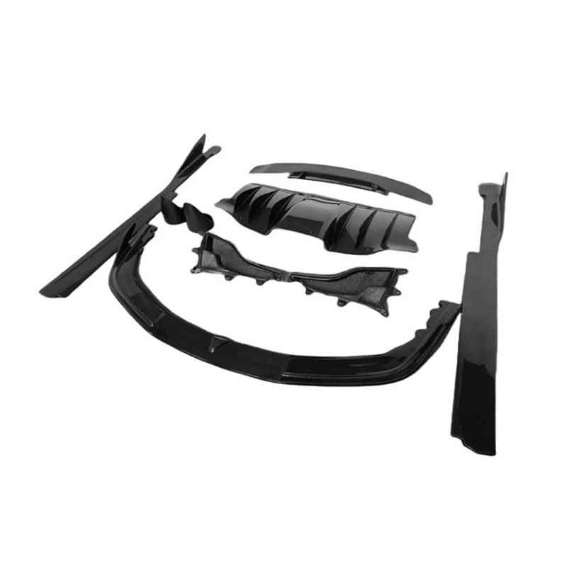 OGONGXM Kompatibel mit modifizierten Autoteilen for Ferrari 458, Heckdiffusor aus Kohlefaser im V-Stil, Seitenschweller, Heckspoiler, Frontstoßstangenlippe, Autowerkzeuge von OGONGXM