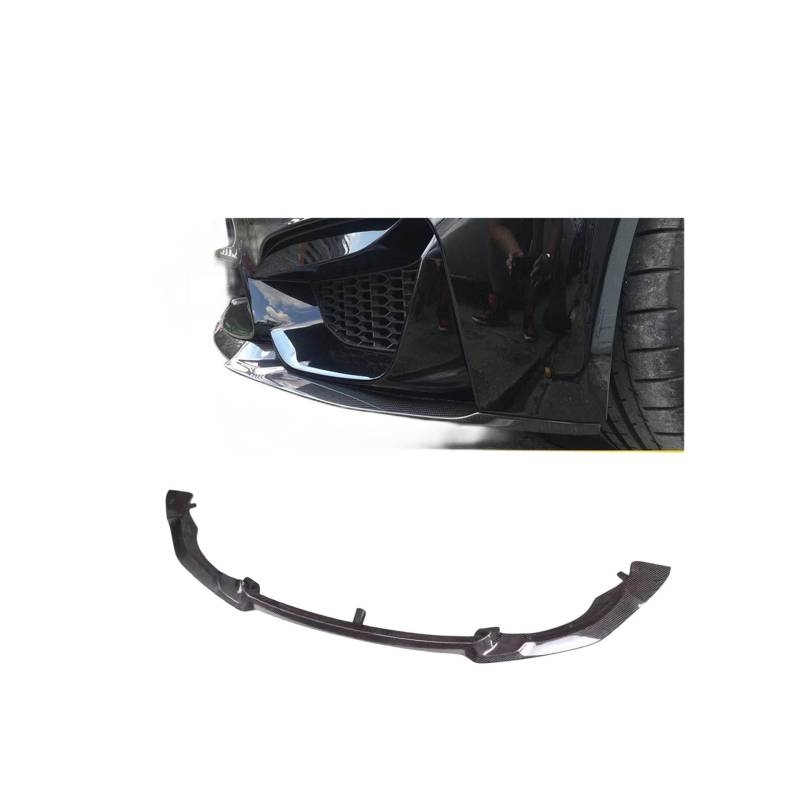 OGONGXM M4 CS Carbon Fiber Front Lip Kompatibel for BMW F80 F82 F83 M3 M4 2012-2018 Auto Racing Auto Front stoßstange Lip Spoiler(Fiber Glass) von OGONGXM