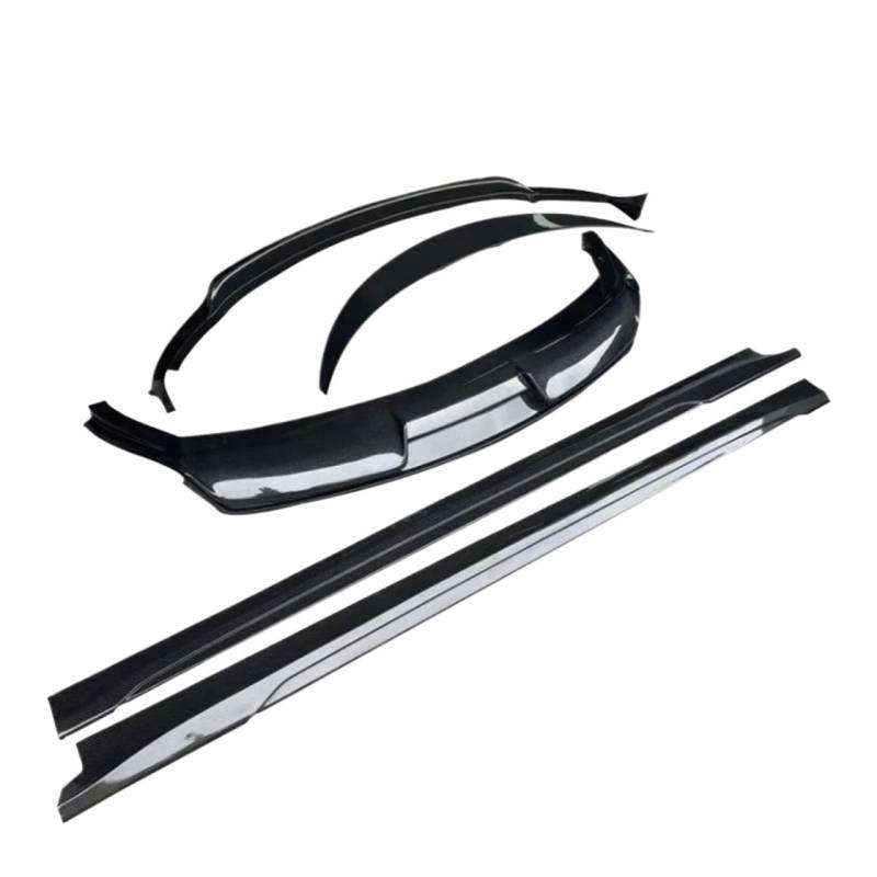 OGONGXM Model3-Zubehör Art Style Carbon Frontlippe Seitenschweller Heckdiffusor Spoiler Flügel Body Kit Kompatibel for Tesla Model3 2021 von OGONGXM