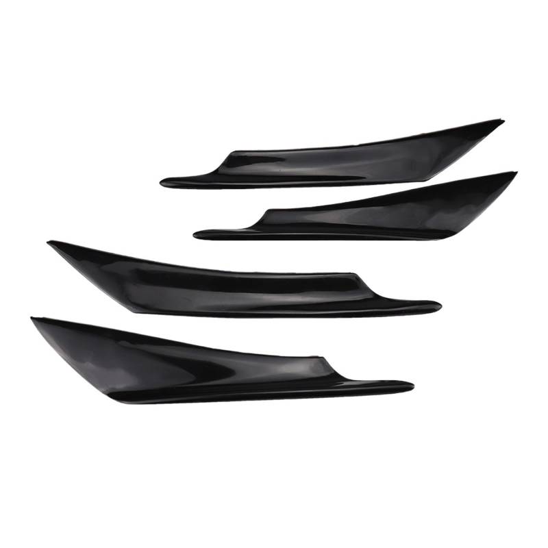 OGONGXM Universal Front Side Wing Spoiler Fin Stoßstangenschutz Air Trim Diffusor Canards Splitter Lippe 4 Stück/Set for Auto Styling Tunning(Black) von OGONGXM