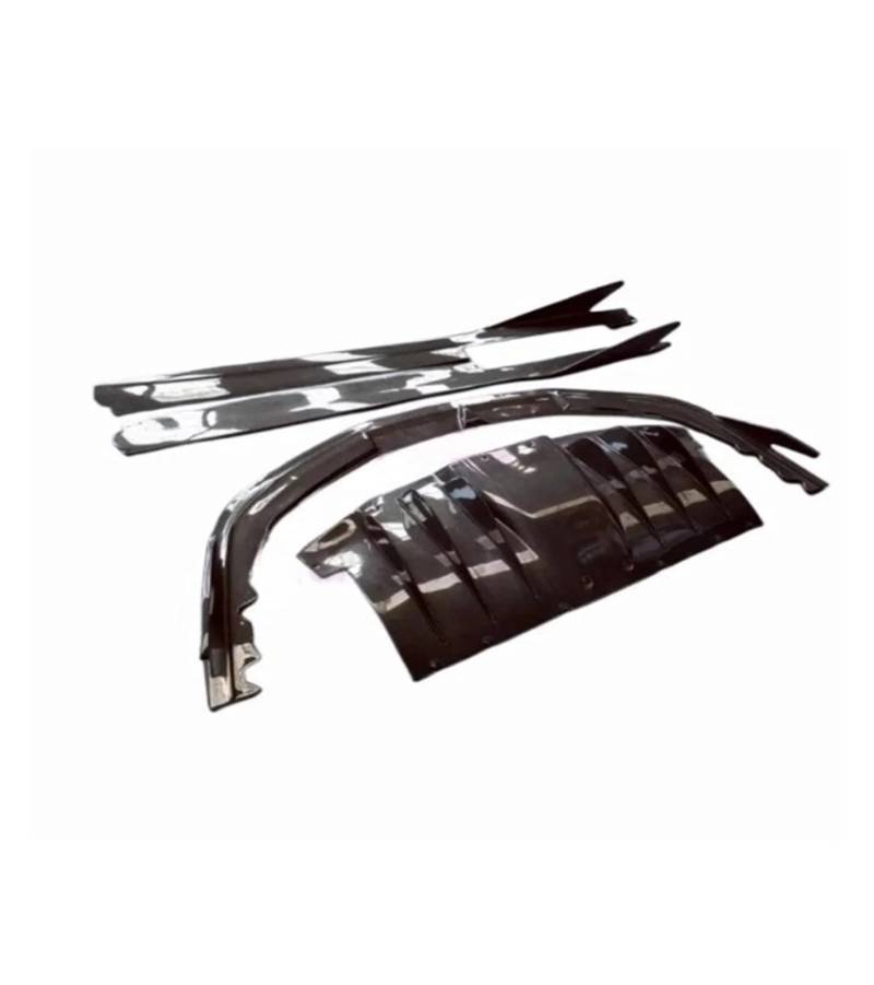 OGONGXM V-Style Carbon Fiber Body Kit Frontlippe Stoßstange Kante Heckdiffusor Seitenschweller Kompatibel for Ferrari 458 09-16(A set1) von OGONGXM
