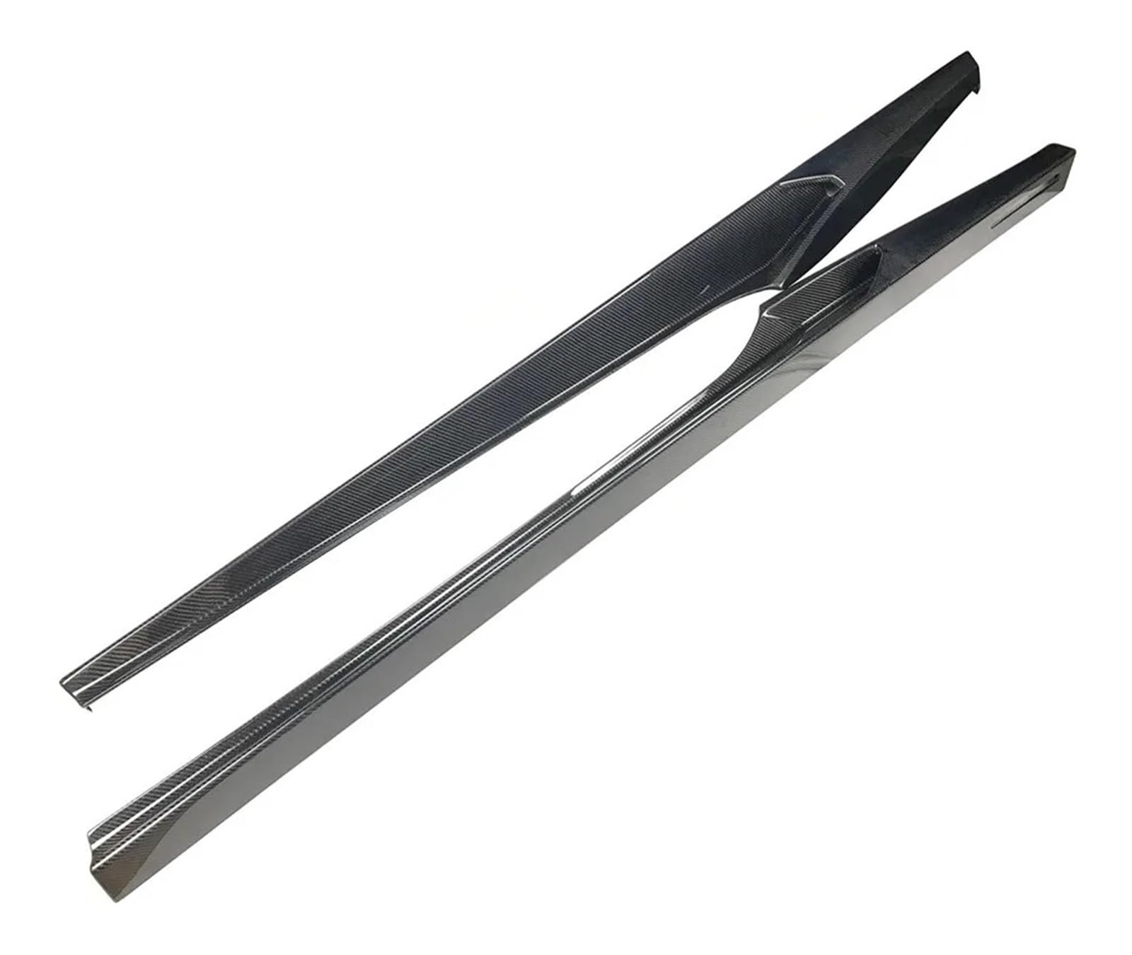 OGONGXM VACOMUL 2 Stück/Set Seitenschweller aus trockener Kohlefaser, Stoßstangenverlängerung, Karosserieschürzenlippe, kompatibel mit Ferrari 488 N Style 2015–2018, FRP(Dry Carbon fiber1) von OGONGXM