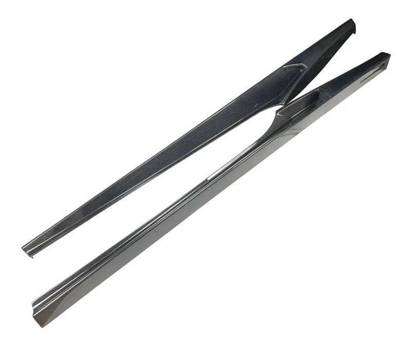 OGONGXM VACOMUL 2 Stück/Set Seitenschweller aus trockener Kohlefaser, Stoßstangenverlängerung, Karosserieschürzenlippe, kompatibel mit Ferrari 488 N Style 2015–2018, FRP(Dry Carbon fiber1) von OGONGXM