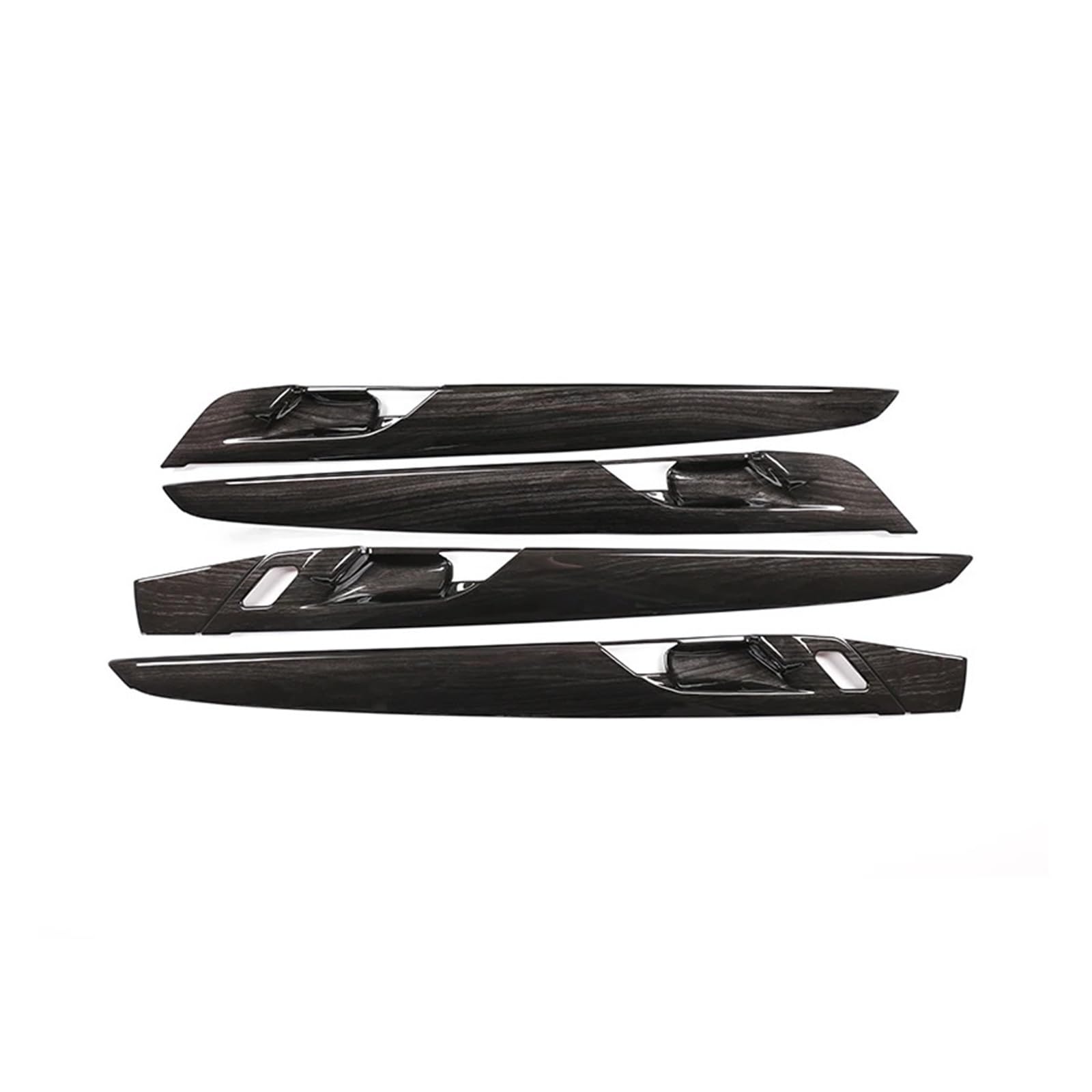 Lanliuhui Store Kompatibel mit B*MW X1 F48 X2 F47 2016-2022 ABS-Kohlefaser-Autoinnentürverkleidungsdekoration Schutzabdeckung Verkleidung Autozubehör(Black Wood Grain) von OGQTIBXV