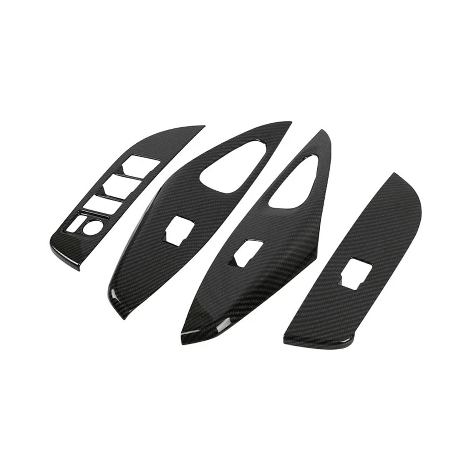 Lanliuhui Store Kompatibel mit Corolla E210 2019–2024 Hybrid-Autofensterglas-Hebeschalter-Tastenfeld-Armlehnenabdeckung Zubehör(Carbon Fiber) von OGQTIBXV
