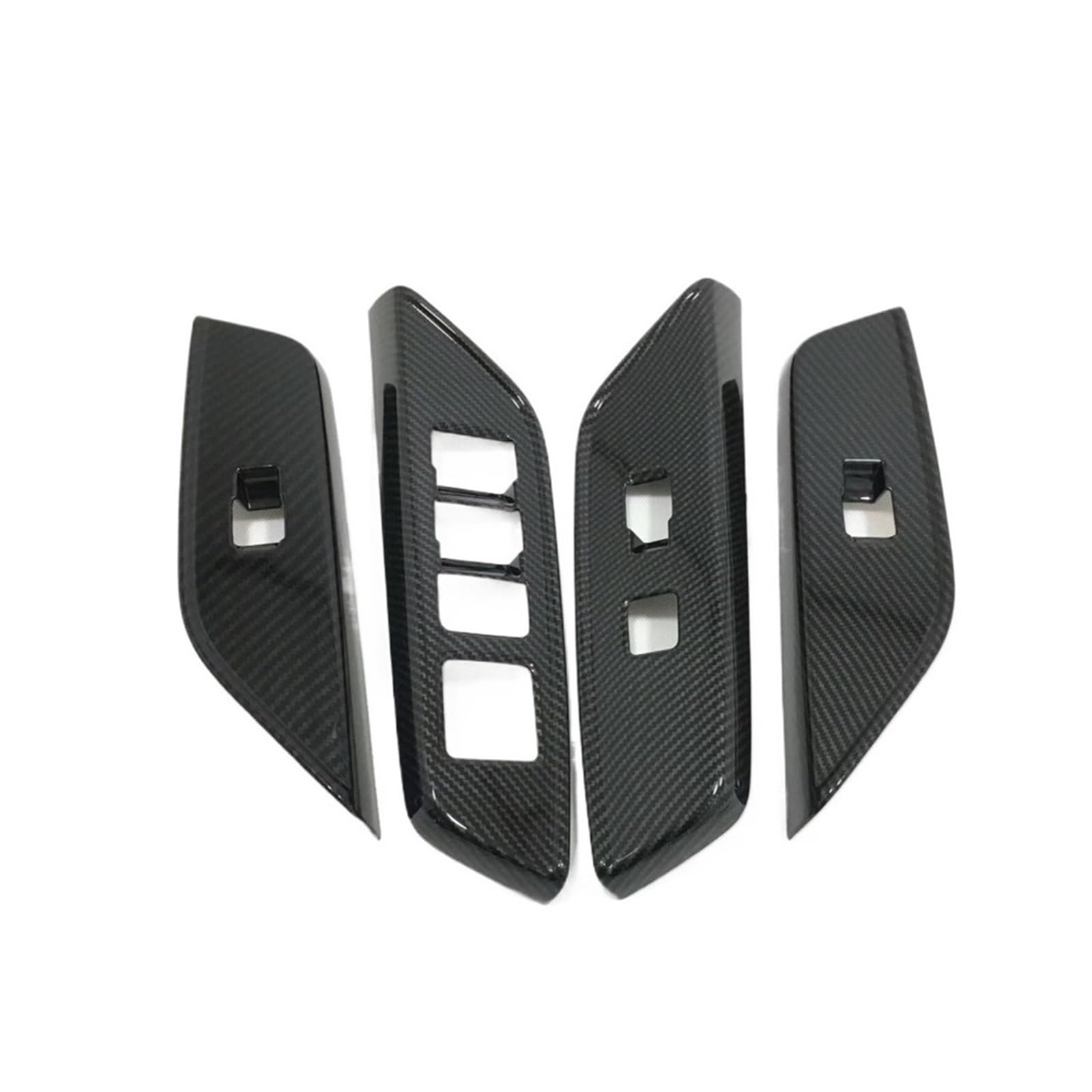 Lanliuhui Store Kompatibel mit Le*xus ES 250 350 300h 2019-2024 Carbon Auto-Innentür-Armlehne Fensterheberschalter Knopffeldabdeckung Verkleidungszubehör(Carbon fiber 4PCS) von OGQTIBXV