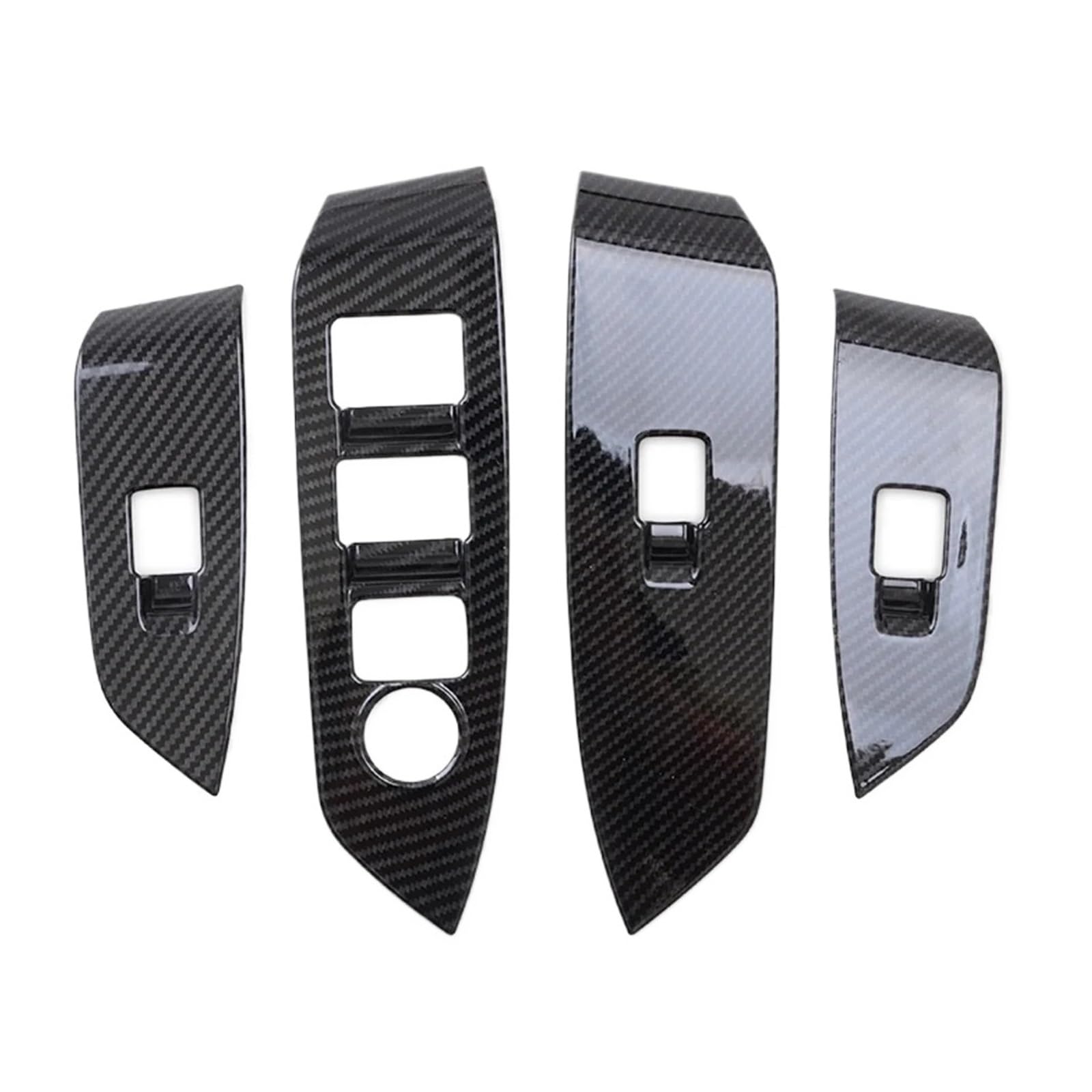 Lanliuhui Store Kompatibel mit Ma*zda CX-5 KF CX-8 2017-2024 2025 Carbon-Autotür-Armlehne, Fensterheberschalter, Knopffeldabdeckung, Innenausstattung(Left Hand Drive 2) von OGQTIBXV