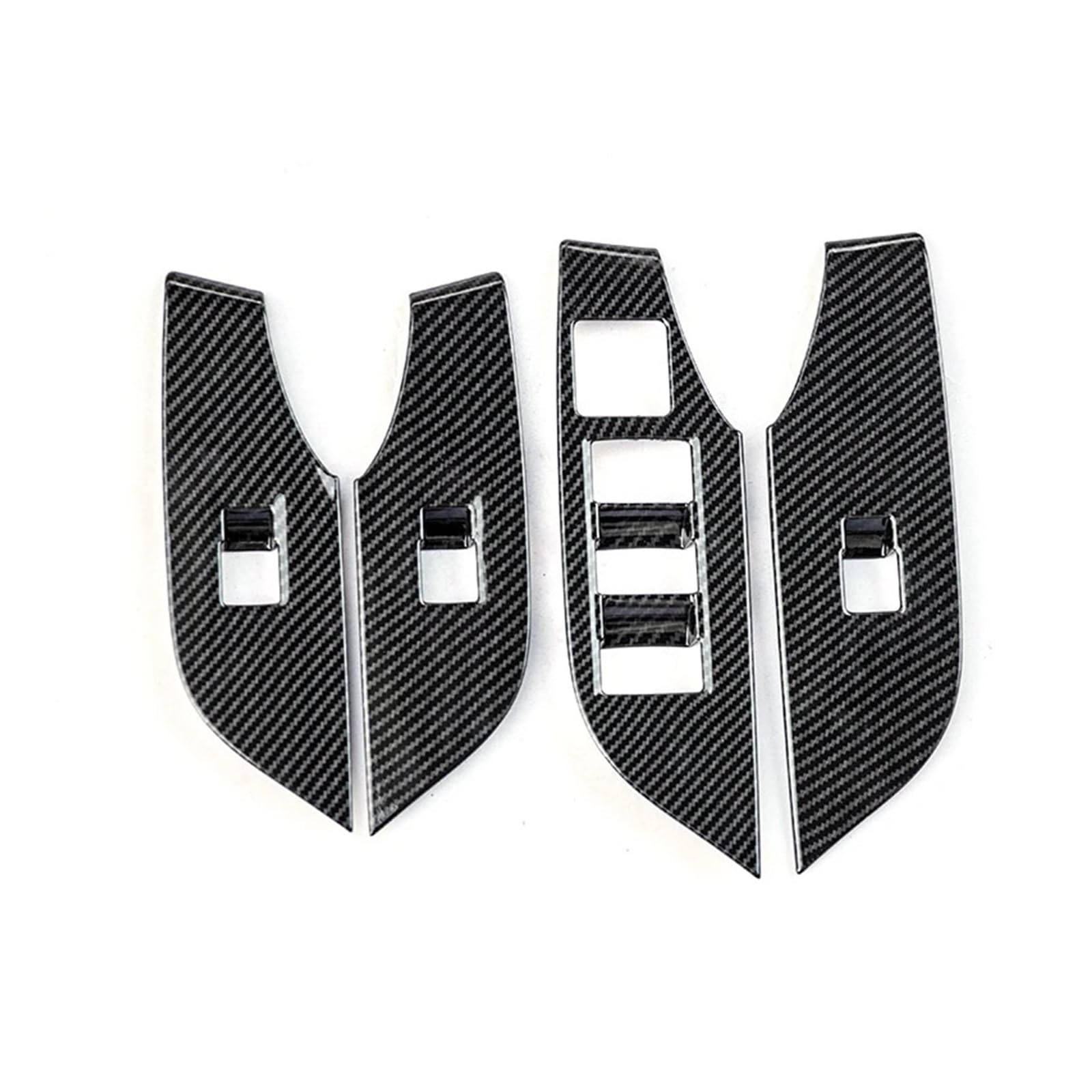 Lanliuhui Store Kompatibel mit RAV4 XA50 2019–2024. Kompatibel mit RAV 4 Hybrid-Autofensterglas-Hebeschalter-Panel-Zierabdeckungszubehör(Carbon fiber,Left-Hand Drive) von OGQTIBXV