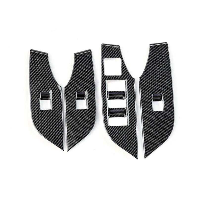 Lanliuhui Store Kompatibel mit RAV4 XA50 2019–2024. Kompatibel mit RAV 4 Hybrid-Autofensterglas-Hebeschalter-Panel-Zierabdeckungszubehör(Carbon fiber,Left-Hand Drive) von OGQTIBXV
