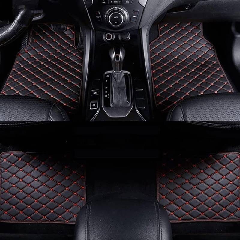 4 StüCk Auto FußMatten Aus Leder FüR Dodge Magnum 2.Generation Wagon SE/SXT/R/T/SRT8 2004-2009, Benutzerdefinierte Bodenmatten Allwetter Wasserdicht Anti Rutsch Tragen Auto ZubehöR von OGRAFF