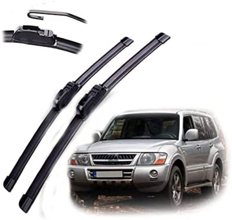 Auto Frontscheibe Scheibenwischerblätter Set Für Mitsubishi Pajero V60 MK3 2000 2001 2002 2003 2004 2005 2006 20 "+ 20" Scheibenwischer Vorne Und Hinten Wischerblätter Set Teile von OGRAFF