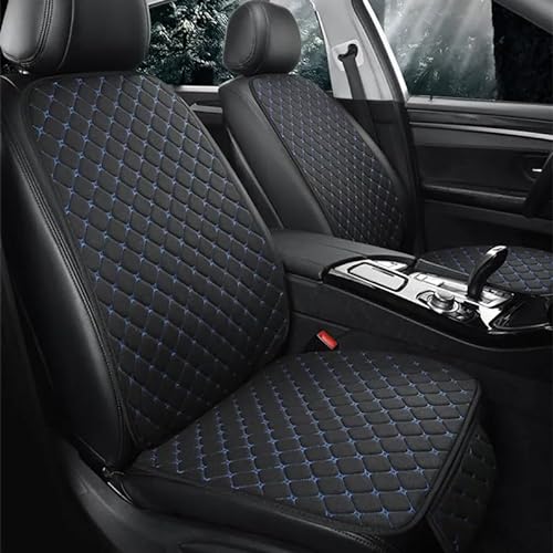 OGRAFF Auto Sitzbezuge Komplettset für Hyundai IONIQ 5 2021-2024, Atmungsaktives Flachs Autositzbezüge Set Auto Sitzkissen mit Rückenlehne Anti-Rutsch Sitzauflagen, A/Black Blue von OGRAFF