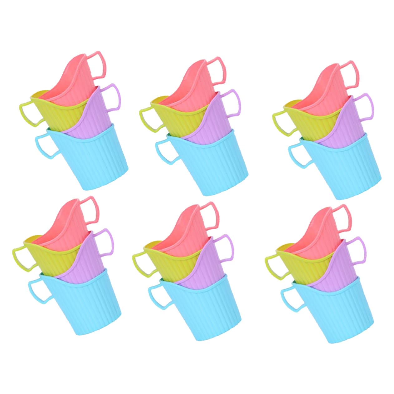 OHPHCALL 24Stücke Wärmeisolierendes Wasserbecherregal Praktische Halter für Tassen Verbrennungs Tassenhüllen Zufälligen Farben für Veranstaltungen OHPHCALL 24Stücke Wärmeisolierendes Wasserbecherregal Praktische Halter für Tassen Verbrennungs Tassenhüllen Zufälligen Farben für Veranstaltungen von OHPHCALL