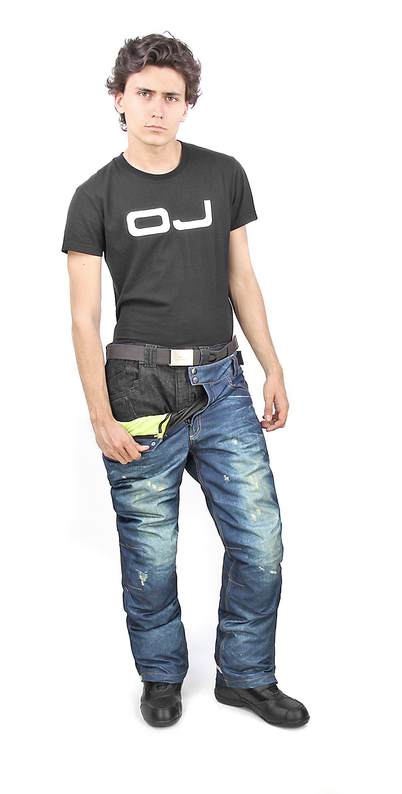OJ Freestyle Hosen Neuheiten 100% Wasserdicht mit Membran, Blau (Jeans), XL von OJ
