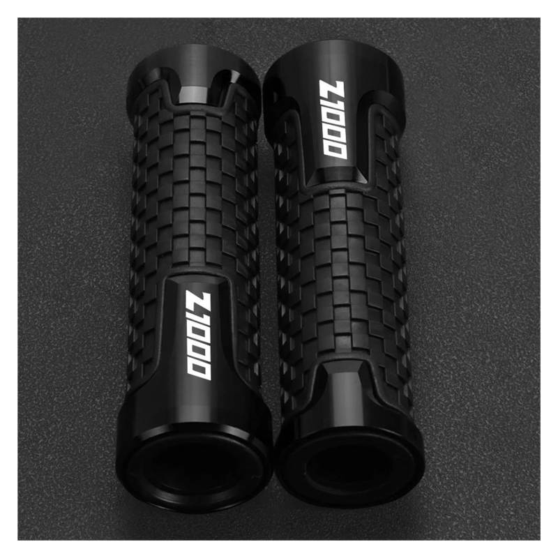 Aggressives Profilmuster CNC 22MM Motorrad-Lenkergriffe Lenkerkappe Endstopfen Für Kawasaki Z1000 2011-2025 2024 2023 2022 2021 2020 2019 2018(Black handle) von OJNHSFVPO